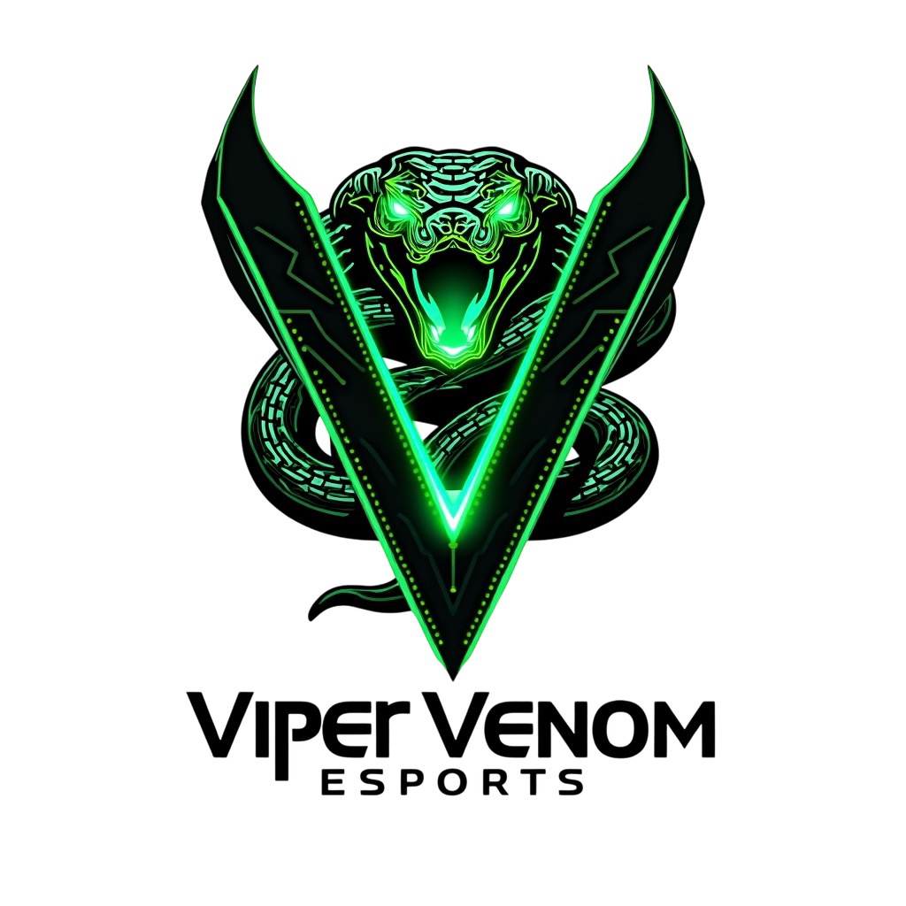 	The badge of the team Viper Venom Esports.
