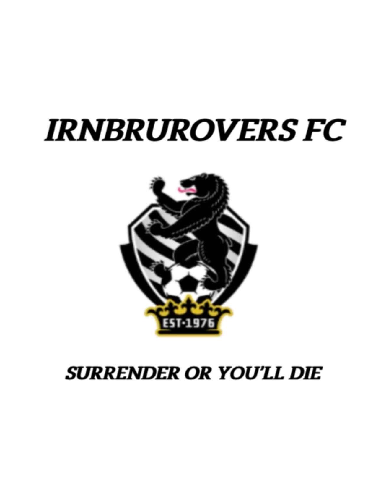 	The badge of the team IrnBruRovers.
