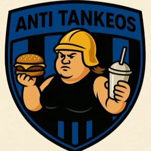 	The badge of the team Anti Tankeos.
